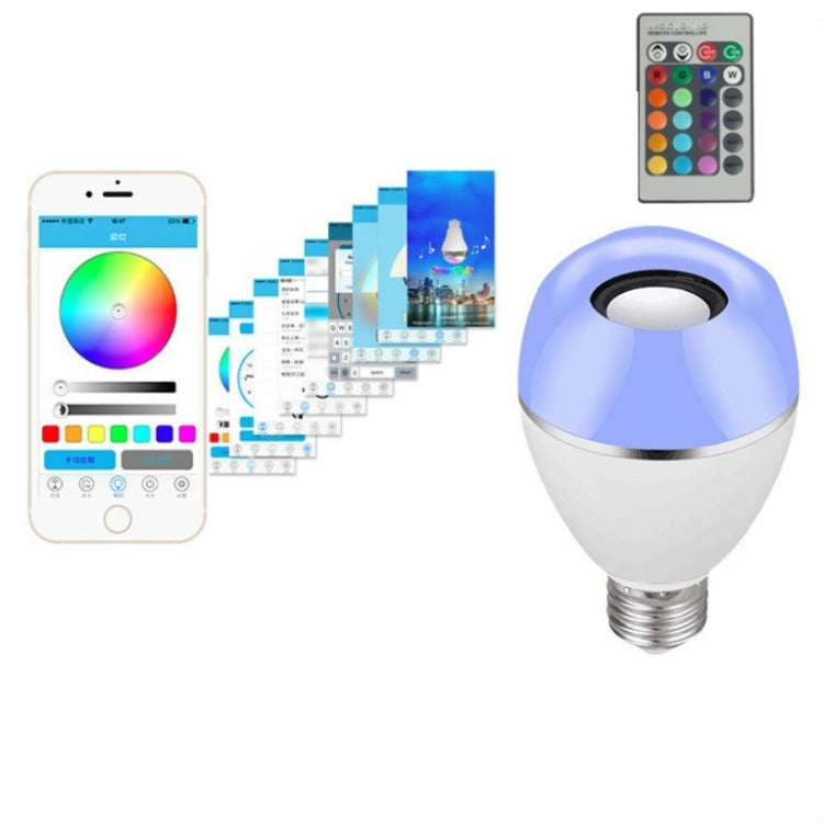 E27 LED Music Bulb Smart Colorful Remote Control Wake Up Light — view 7