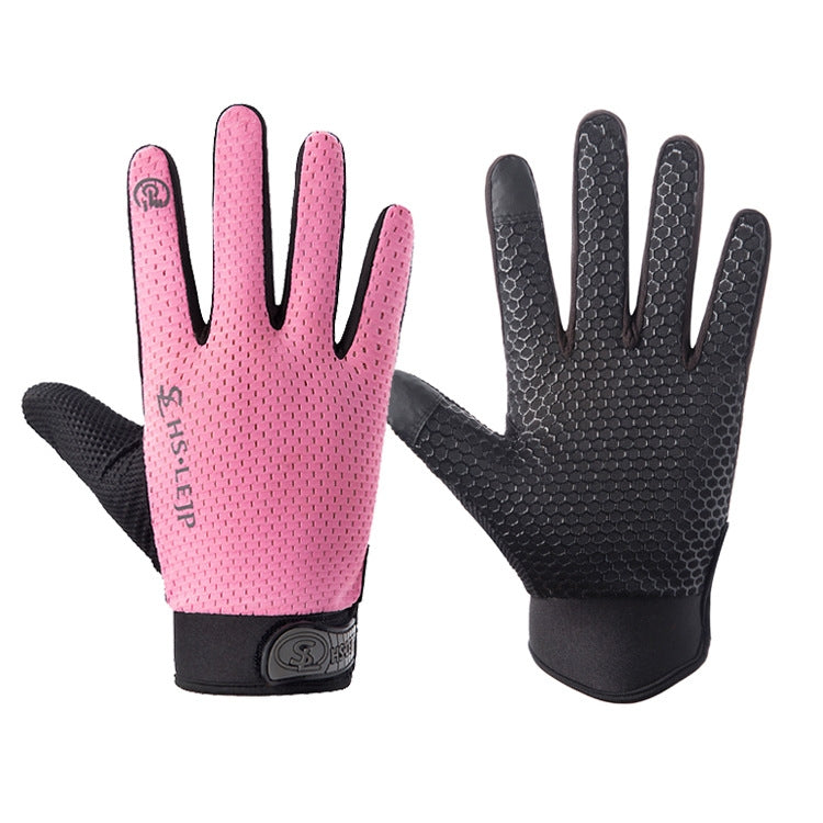 HSLEJP Outdoor Sports Breathable Touch Screen Antiskid Cycling Full Finger Gloves — view 13