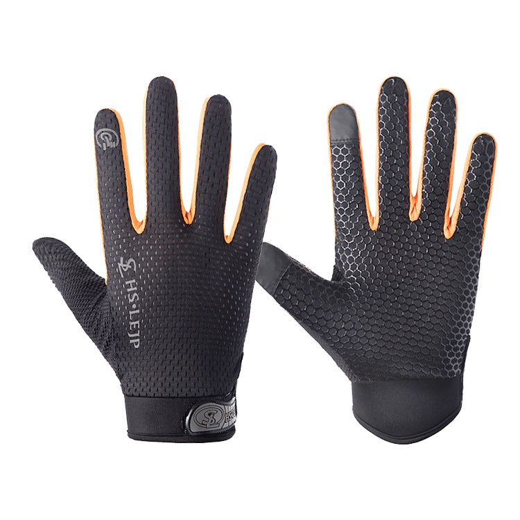 HSLEJP Outdoor Sports Breathable Touch Screen Antiskid Cycling Full Finger Gloves — view 15