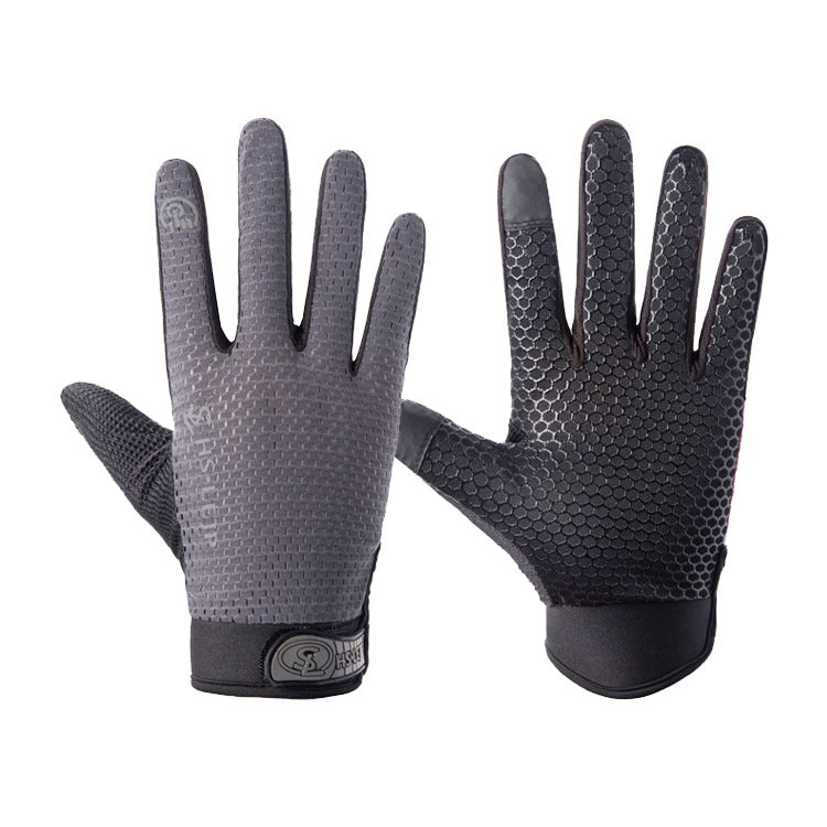HSLEJP Outdoor Sports Breathable Touch Screen Antiskid Cycling Full Finger Gloves — view 12