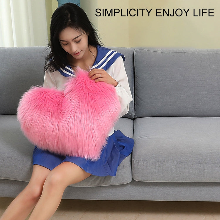 Home Cushion Pillow can be Washed without Core Heart-shaped Pillowcase — Pink
