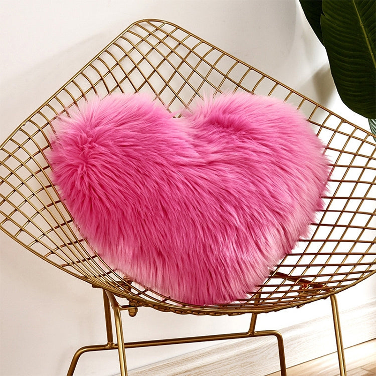 Home Cushion Pillow can be Washed without Core Heart-shaped Pillowcase — Brown