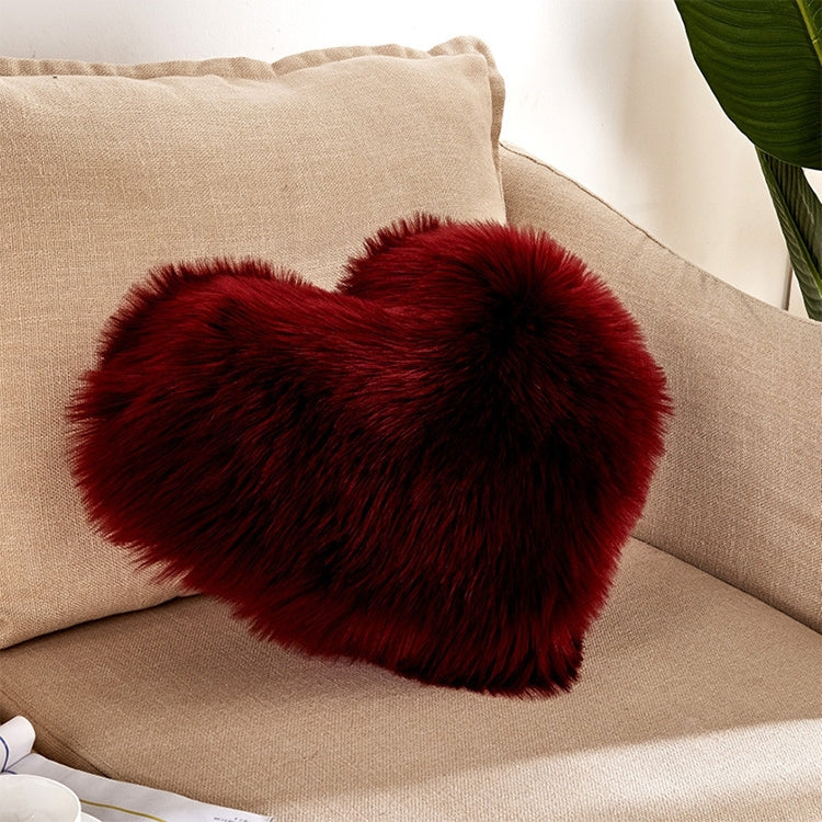 Home Cushion Pillow can be Washed without Core Heart-shaped Pillowcase — Purple