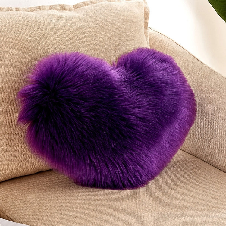 Home Cushion Pillow can be Washed without Core Heart-shaped Pillowcase — Black