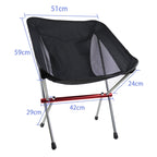 Aluminum Alloy Ultra Light Camping Barbecue Fishing Portable Folding Back Chair, Outdoor Beach Chair