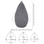 Lazy Sofa Bean Bag Chair Fabric Cover — 80x90cm