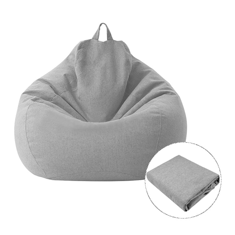 Lazy Sofa Bean Bag Chair Fabric Cover — Yellow