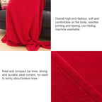 Spring and Autumn Soft and Thick Coral Fleece Blanket TV Blanket — Navy