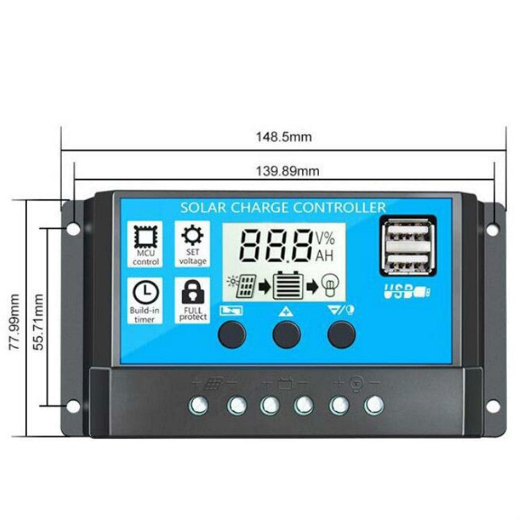 Street Lamp Smart Lighting Charging Solar Controller — RBL-50A