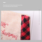 Christmas Decoration Seat Cover Linen Handicraft Household Seat Cover — view 4