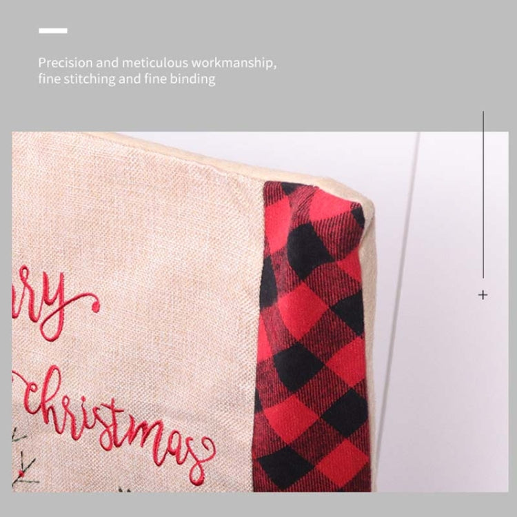 Christmas Decoration Seat Cover Linen Handicraft Household Seat Cover — view 4