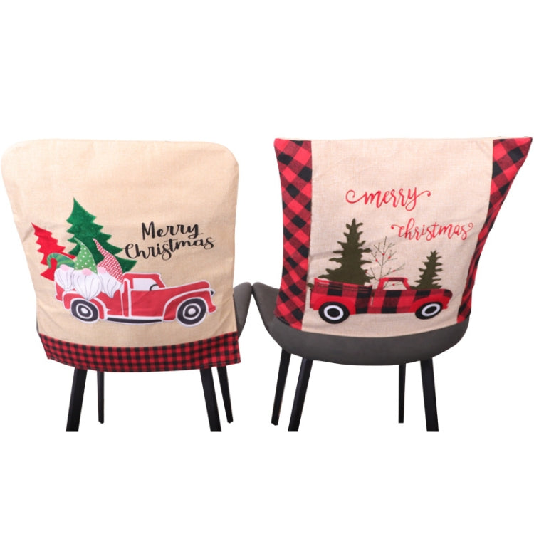 Christmas Decoration Seat Cover Linen Handicraft Household Seat Cover — view 5