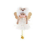 4 PCS Christmas Plush Net Yarn Sequined Angel Charm Children Doll Gift Christmas Tree Pendant — Plush Hat