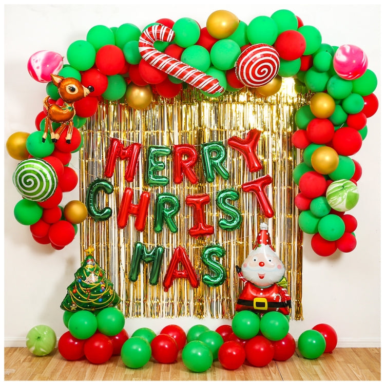 Merry Christmas Party Background Decoration, Christmas Balloon Set
