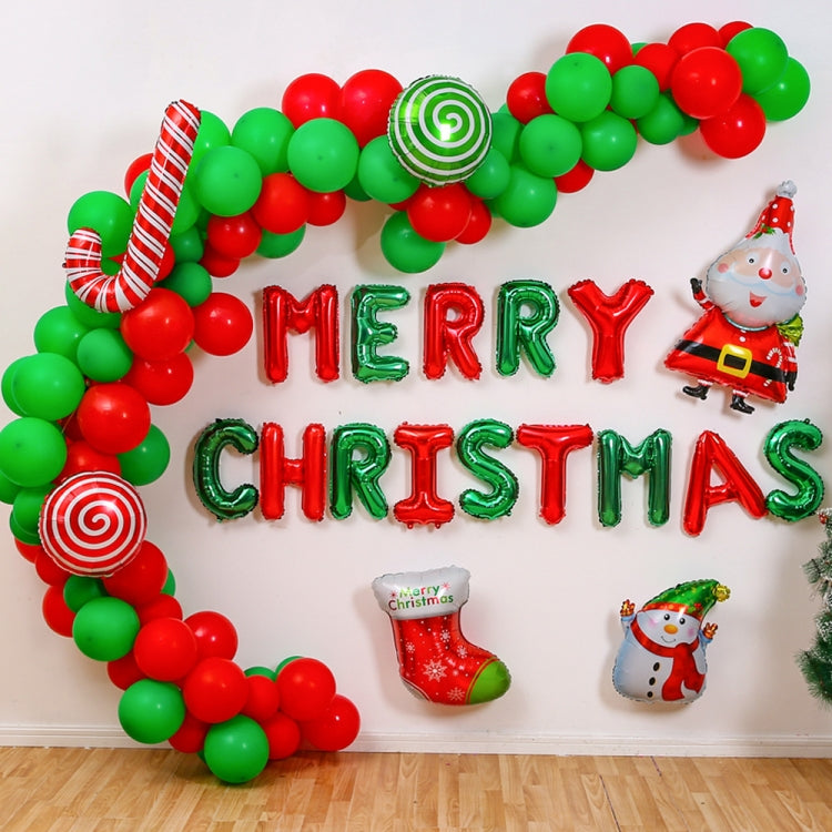Merry Christmas Party Background Decoration, Christmas Balloon Set
