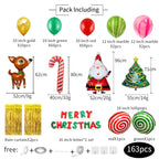 Merry Christmas Party Background Decoration, Christmas Balloon Set