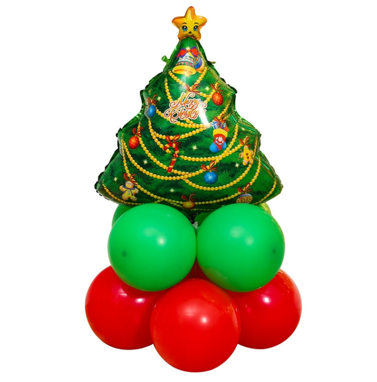 Merry Christmas Party Background Decoration, Christmas Balloon Set