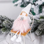 Christmas Decoration Plush Girl Angel Pendant Christmas Tree Pendant Gift — view 6