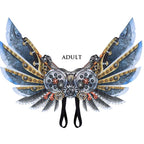 Halloween Carnival Dress Up Adult Children Mechanical Punk Decorative Wings — Adult