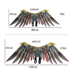 Halloween Carnival Stage Dress Up Props Adult Children Cosplay Punk Blade Wings — Adult