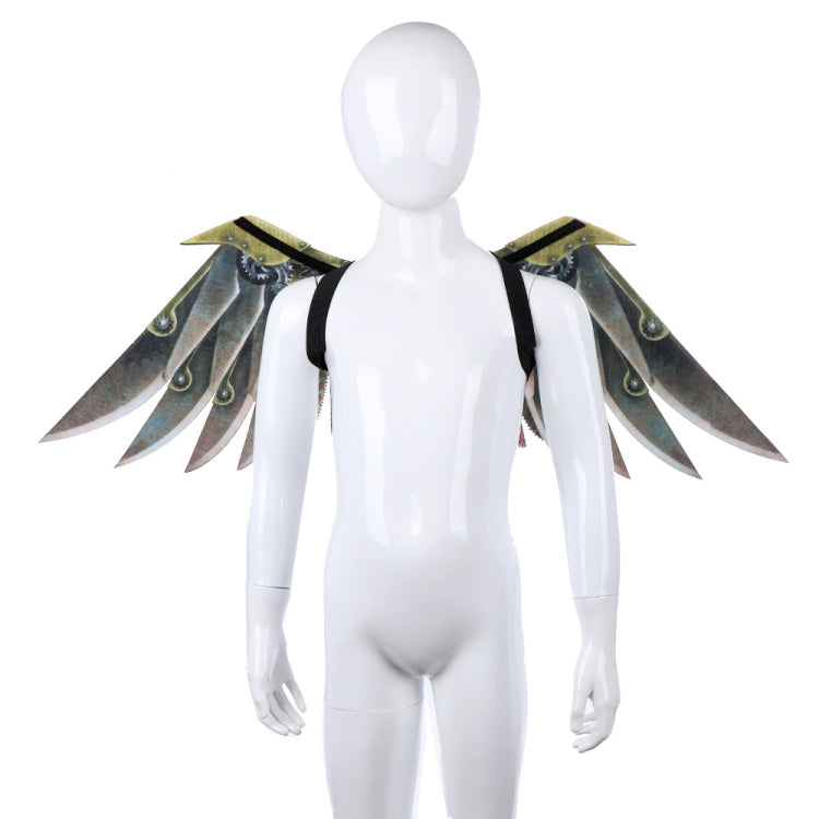 Halloween Carnival Stage Dress Up Props Adult Children Cosplay Punk Blade Wings — view 6