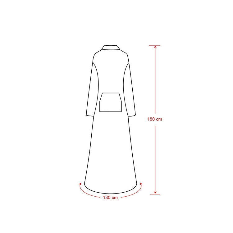 Flannel Long Pullover Warm Blanket with Sleeve — view 3