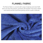 Flannel Long Pullover Warm Blanket with Sleeve — view 4