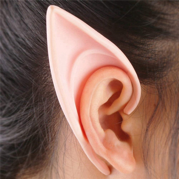 1pair Halloween Elf Latex Ears Cosplay Props — Purple