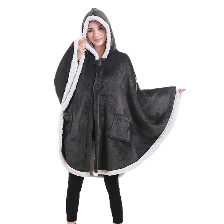 Flannel Solid Color Soft and Warm Shawl Blanket — view 12