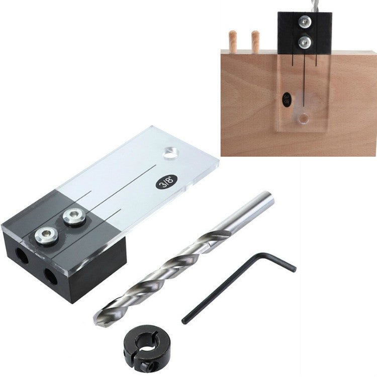 4 PCS / Set Woodworking Hole Locator Woodworking Special Hole Set Fixture Small Vertical Drilling Hole Positioning Tool — view 7