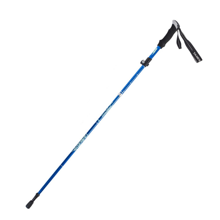 TANERDD TR-D0001 Trekking Poles Aluminum Alloy Folding Outdoor Handrails Trekking Walking Sticks, TR-D0001 Short (Red), TR-D0001 Short (Blue), TR-D0001 Short (Sky Blue), TR-D0001 Short (Purple), TR-D0001 Short (Black), TR-D0001 Short (Green)           ... — TR-D0001 Short (Blue)
