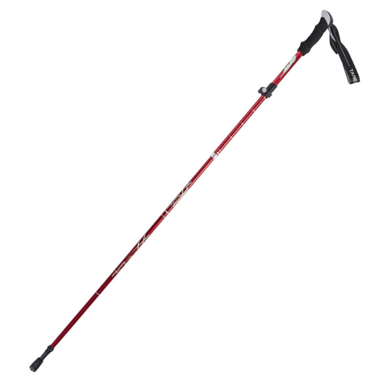 TANERDD TR-D0001 Trekking Poles Aluminum Alloy Folding Outdoor Handrails Trekking Walking Sticks, TR-D0001 Short (Red), TR-D0001 Short (Blue), TR-D0001 Short (Sky Blue), TR-D0001 Short (Purple), TR-D0001 Short (Black), TR-D0001 Short (Green)           ... — TR-D0001 Long (Red)