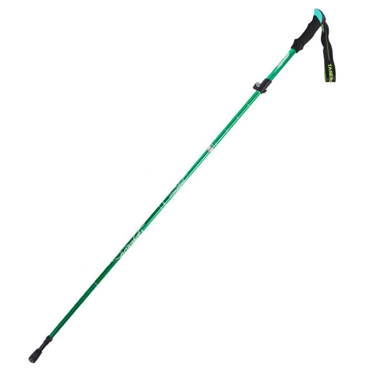 TANERDD TR-D0001 Trekking Poles Aluminum Alloy Folding Outdoor Handrails Trekking Walking Sticks, TR-D0001 Short (Red), TR-D0001 Short (Blue), TR-D0001 Short (Sky Blue), TR-D0001 Short (Purple), TR-D0001 Short (Black), TR-D0001 Short (Green)           ... — TR-D0001 Long (Green)