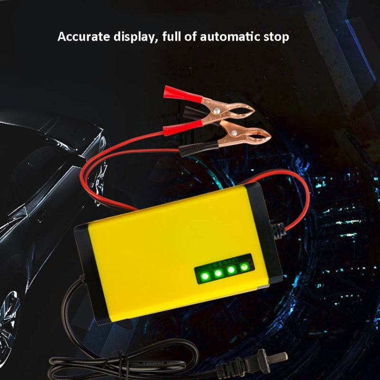12V Motorcycle Battery Charger Smart Repair Full Automatic Stop Charger, CN Plug