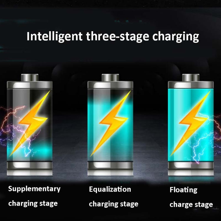12V Motorcycle Battery Charger Smart Repair Full Automatic Stop Charger, CN Plug