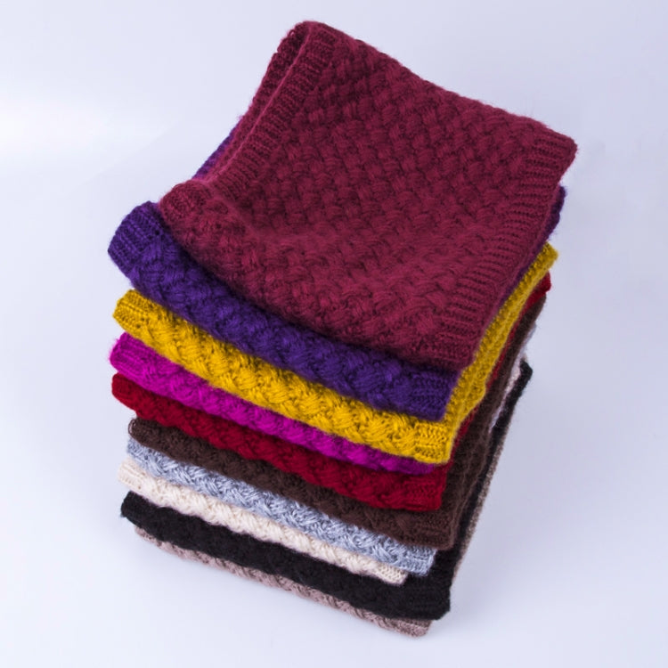 Winter Plus Velvet Thicken Warm Pullover Knit Scarf