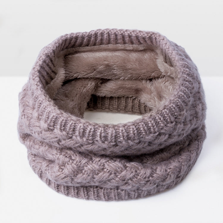 Winter Plus Velvet Thicken Warm Pullover Knit Scarf