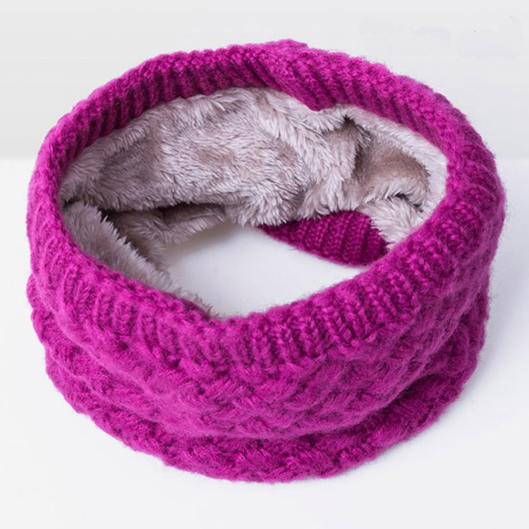 Winter Plus Velvet Thicken Warm Pullover Knit Scarf