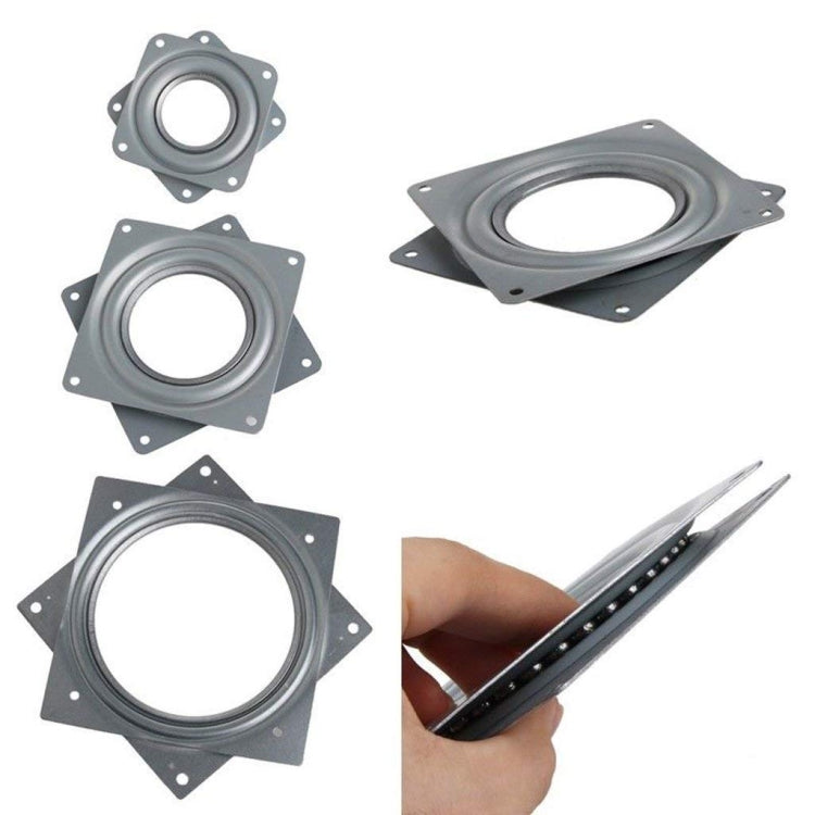2pcs 3 inch Hollow Square Dining Table Turntable Furniture Hardware — view 6