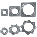 2pcs 3 inch Hollow Square Dining Table Turntable Furniture Hardware — view 7