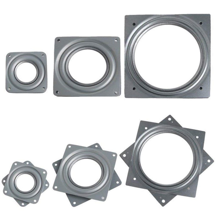 2pcs 3 inch Hollow Square Dining Table Turntable Furniture Hardware — view 7