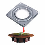 2pcs 3 inch Hollow Square Dining Table Turntable Furniture Hardware — view 8