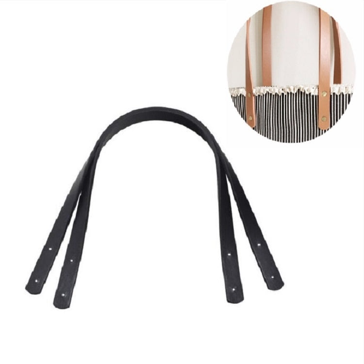 60cm Straight Rivet PU Crossbody Bag Strap Bag Accessories — Red Wine