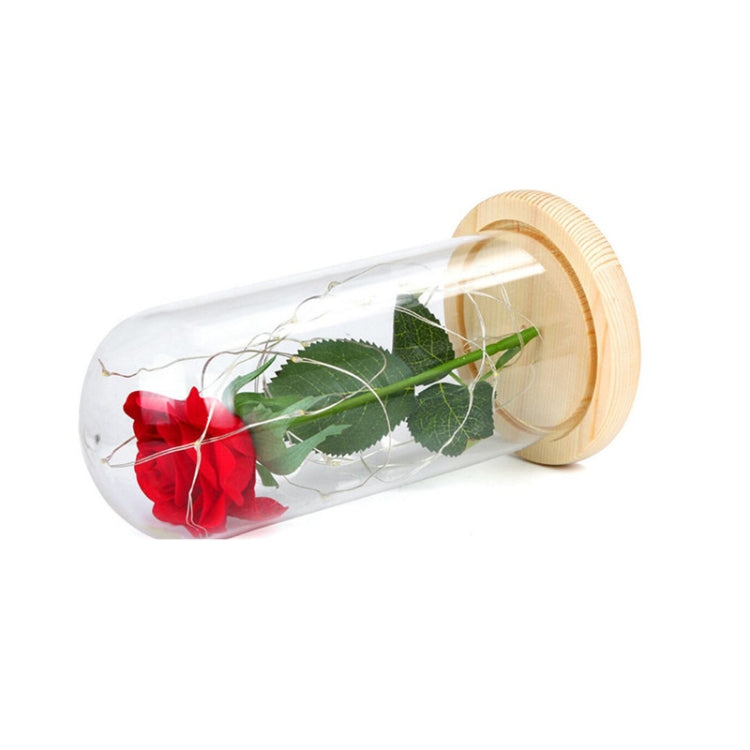 LED flashing luminous artificial fresh roses romantic decorative flower wedding Valentine's Day gift to send lovers birthday