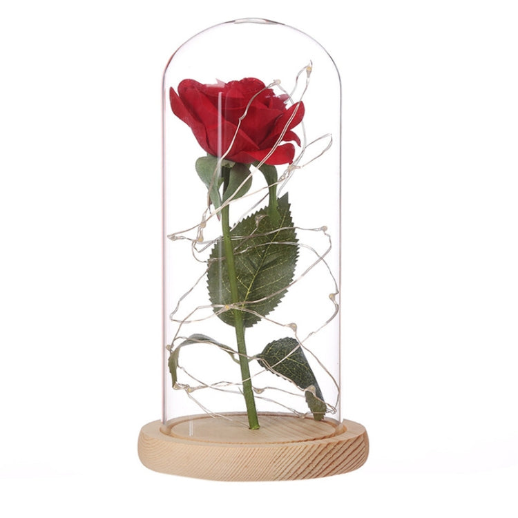 LED flashing luminous artificial fresh roses romantic decorative flower wedding Valentine's Day gift to send lovers birthday