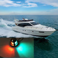 IP65 Waterproof Stainless Steel Two-color Marine Signal Light Red and Green LED Lights, 4W 12V