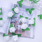 Rose Flower Battery Powered Fairy Lights Wedding Home Birthday Party Garland Decor String Lamp
