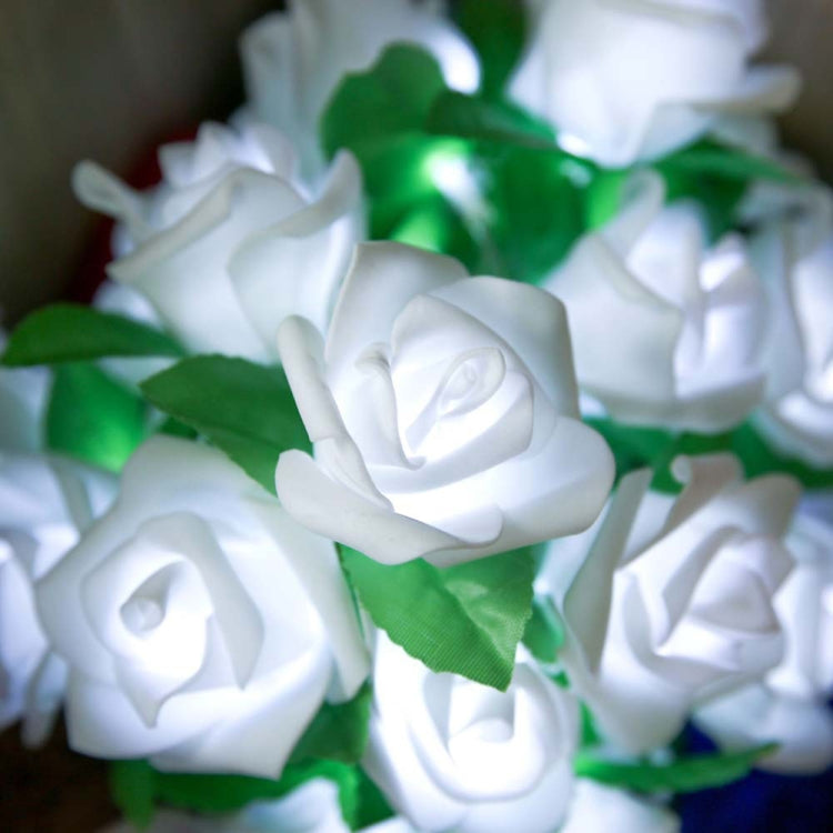 Rose Flower Battery Powered Fairy Lights Wedding Home Birthday Party Garland Decor String Lamp
