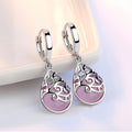 925 Sterling Silver Moonlight Opal Tears Totem Drop Earrings