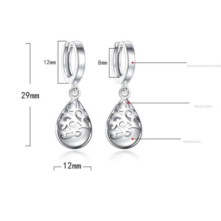 925 Sterling Silver Moonlight Opal Tears Totem Drop Earrings — pink